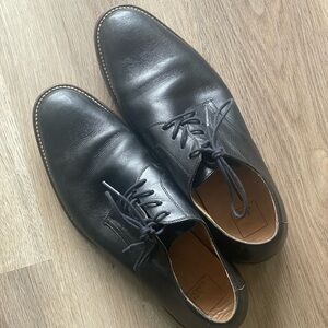Formal black leather mens shoes